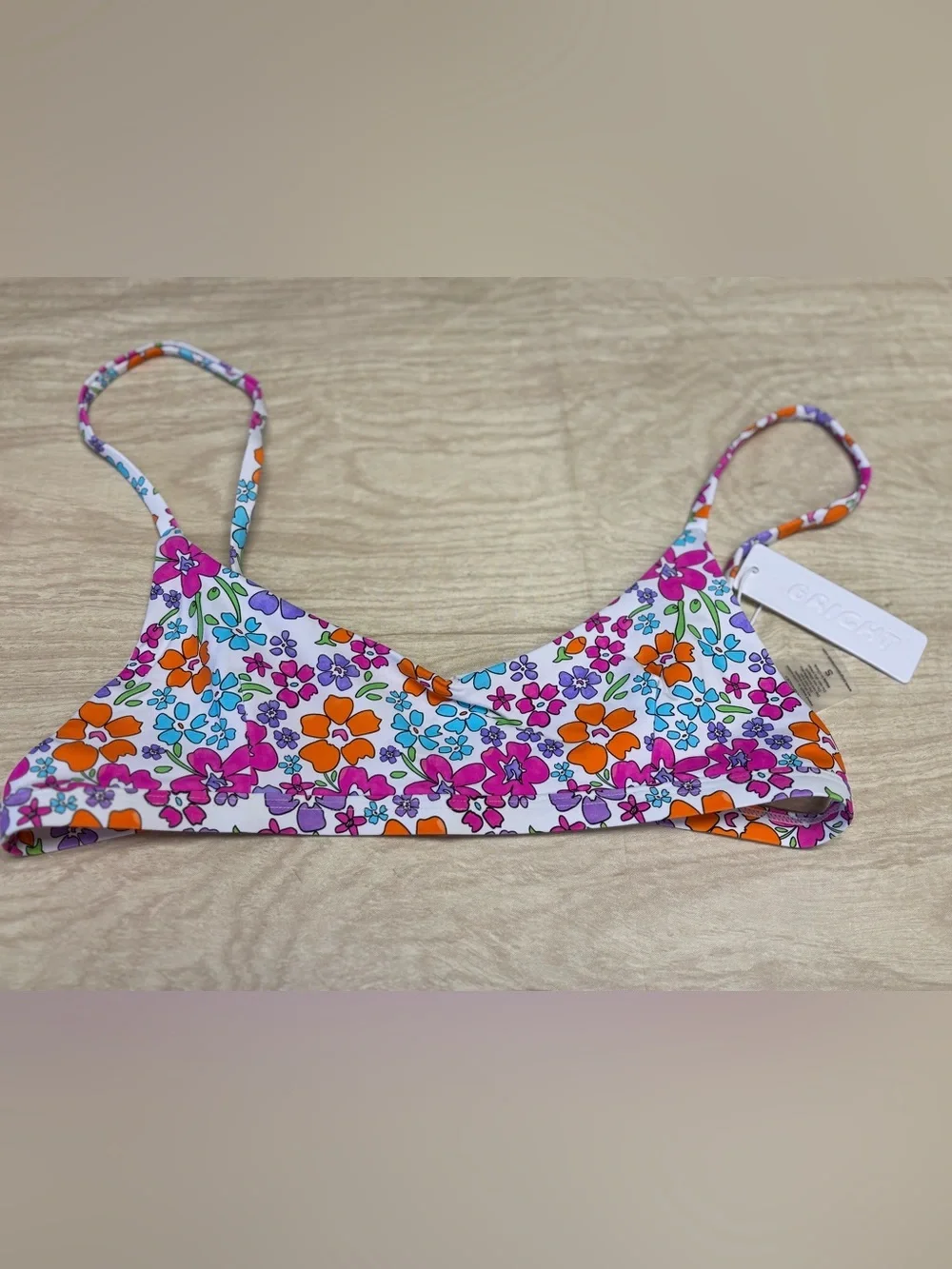 Bright Swimwear Bali Top, Citrus Floral - Small - Picture 3 of 6